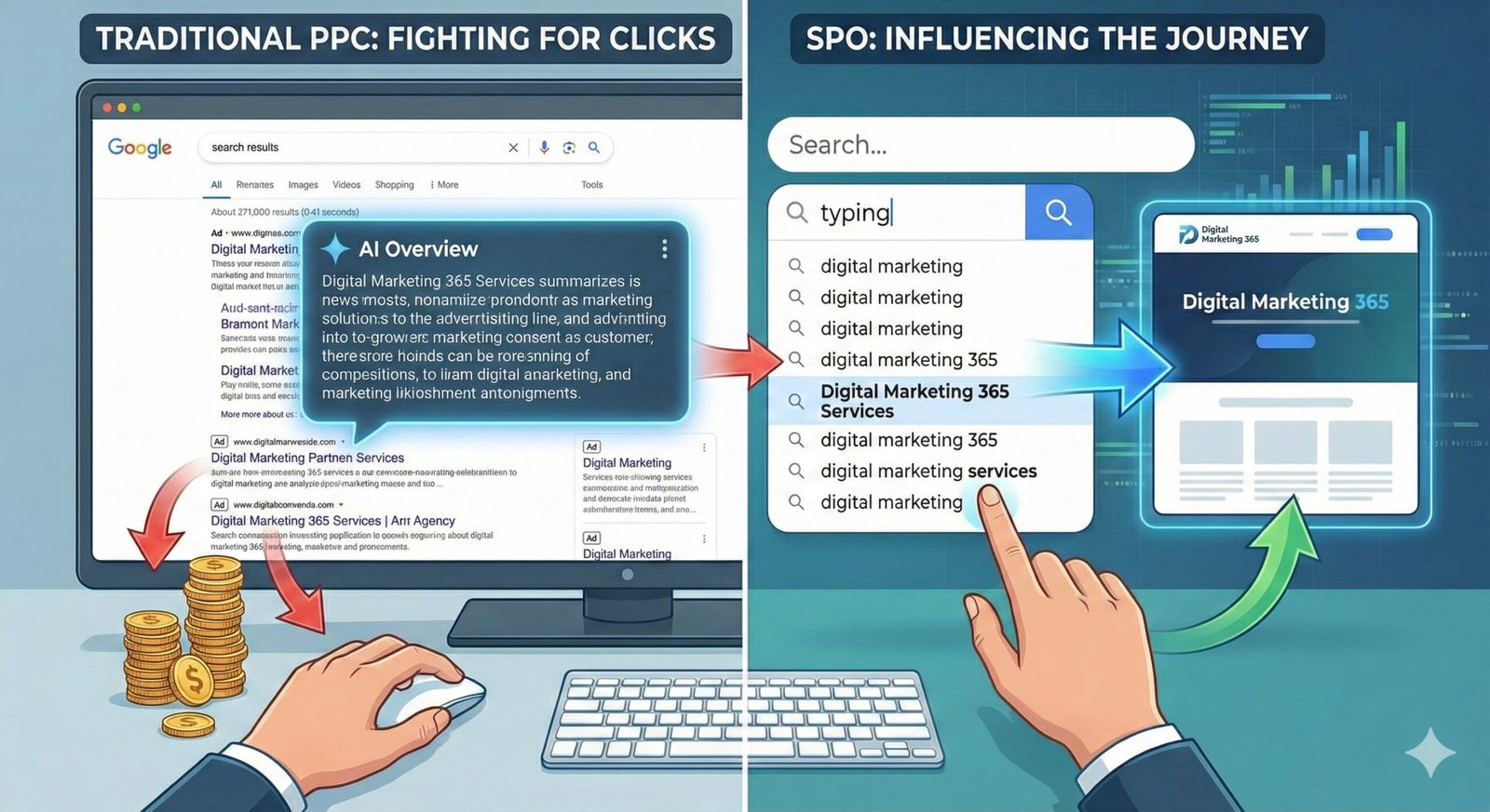 Is Google AdWords PPC Dead? How Gemini Changed Search — and Why SPO Is the Better Alternative